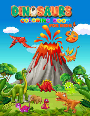 Dinosaur COLORING BOOK for kids